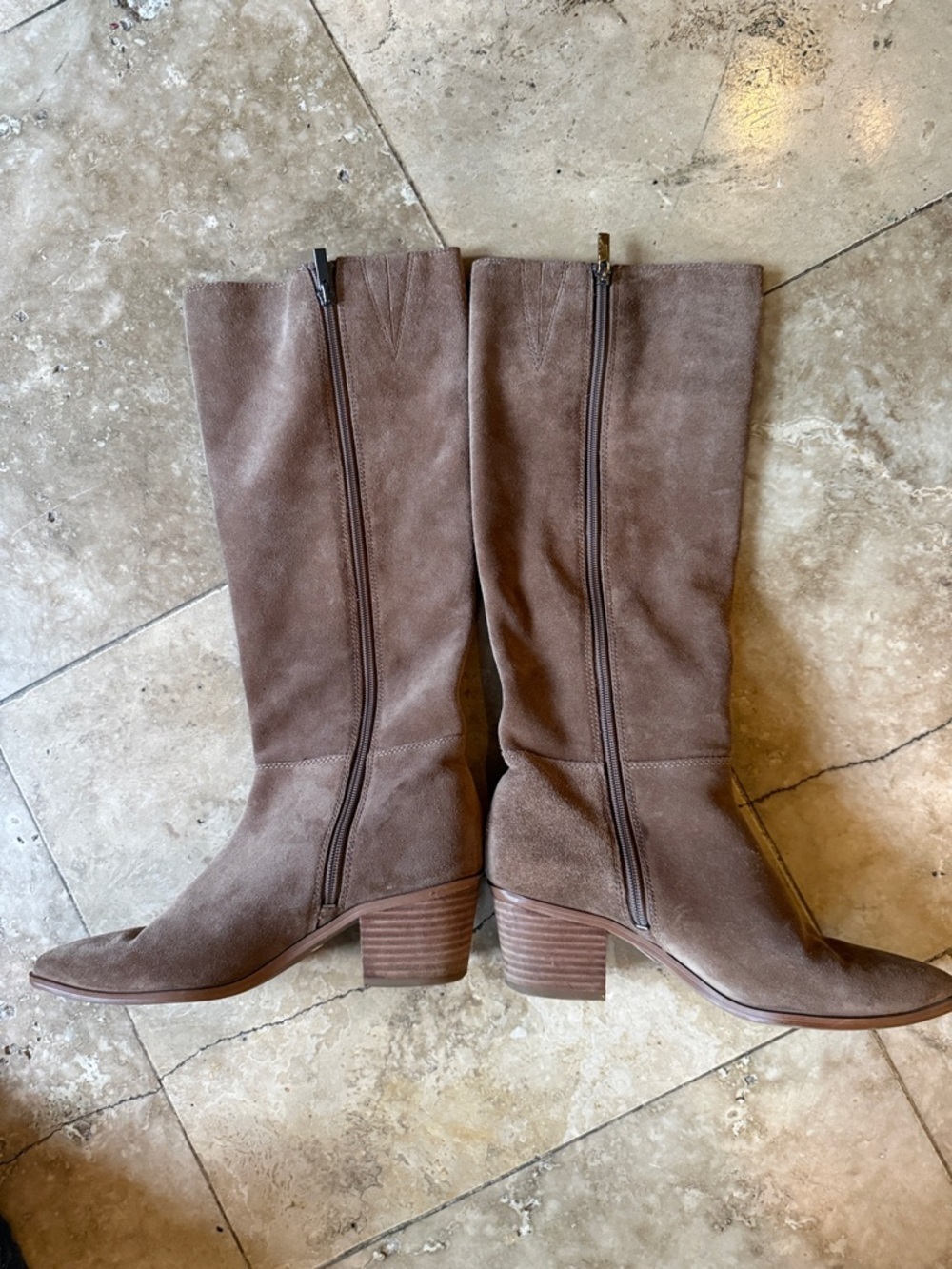 FRANCO SARTA SHARONA ladies, tall suede boots perfect condition size 7, Tan - Picture 4 of 11